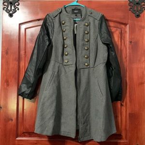 Torrid Chevron Print Military Wool Jacket